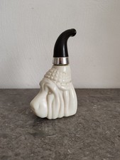 Ancien Flacon de Parfum Avon Collector Pipe Stylisée Tête de Chien Corps Opaline