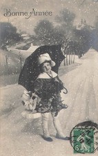 CP NOIR BLANC BONNE ANNEE