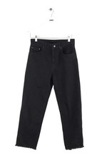 Jean droit en coton noir