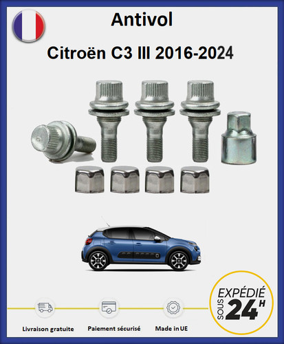 Ecrous antivol roues - ecrous,