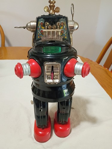 Vintage tin toy robbie the - vintage,