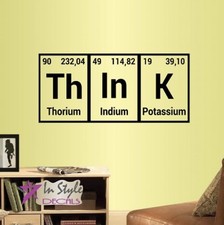Vinyl Decal Think Periodic