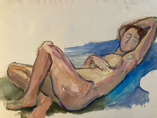 Belle peinture gouache - gouache, 1970