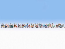 NOCH 16045 Échelle HO Personnages Assis Déjà Colorés (Pz. 30 Sans Bancs)