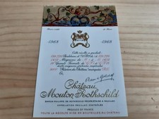 étiquette vin Chateau Mouton
