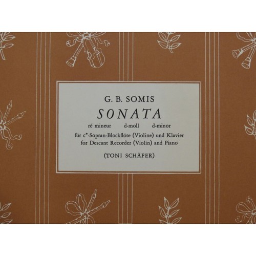 Somis sonate ré mineur - somis, b.