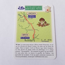 CARTE TROYES MONTAUBAN LIMOGES