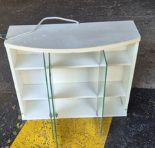 ARMOIRE DE SALLE DE BAIN MURALE - BLANC - MIROIRE - BON ETAT