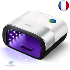  Lampe à Ongles LED UV Professionnelle, SUNUV Séchoir LED/ UV Gel Vernis à On 