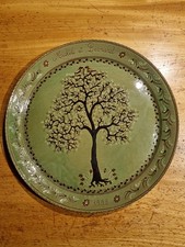 Plat ancien poterie vernissée