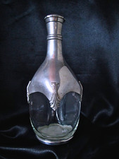 CARAFE à DECANTER style Art Déco Verre & Etain pewter Art de la Table Vin Alcool