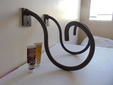 Ancien lot de 2 patères potence en fonte 20 cm 480 gr l'unité