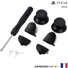 KIT Réparation outils 9pcs bouton gachette manette PS4 Playstation 4 Noir