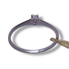 Bague Solitaire En Or Blanc