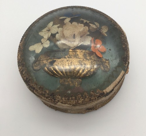 Rare boite mouche verre - rare, verre/