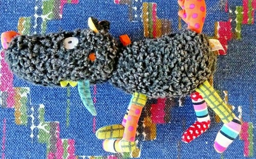 Doudou peluche chien - chien, loup