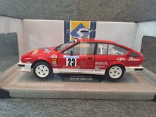 Miniature 1/18 alfa-roméo GTV6 Loubet Corse 1985