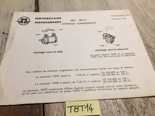 Motobécane motoconfort 125 - motoconfort, l