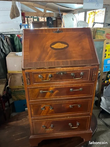 Bureau compact vintage bois - vintage,