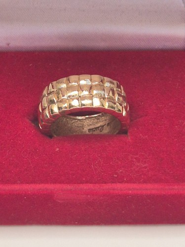 Bague vintage dorée - vintage, motif