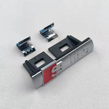 Logo Badge Audi S LINE Calandre Emblème Silver Mate Sline