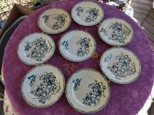 8 Assiettes Plates Jules Vieillard et Cie Bordeaux Ivoire Service Datura 24cm