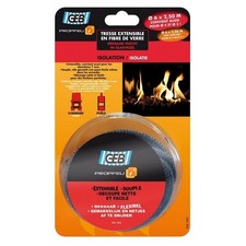 Tresse extensible ° 6 MM 2.5 M joint étanchéité porte insert poêle chaudière Pro