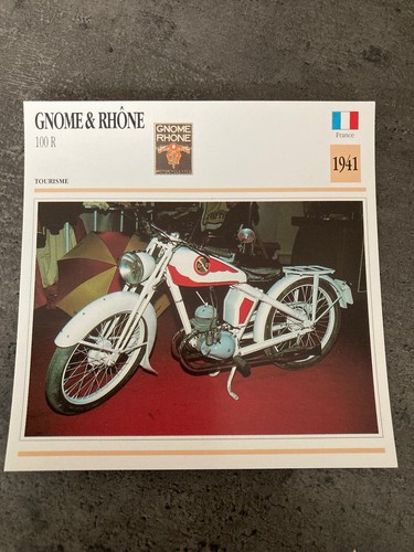 Carte fiche moto collection - carte,
