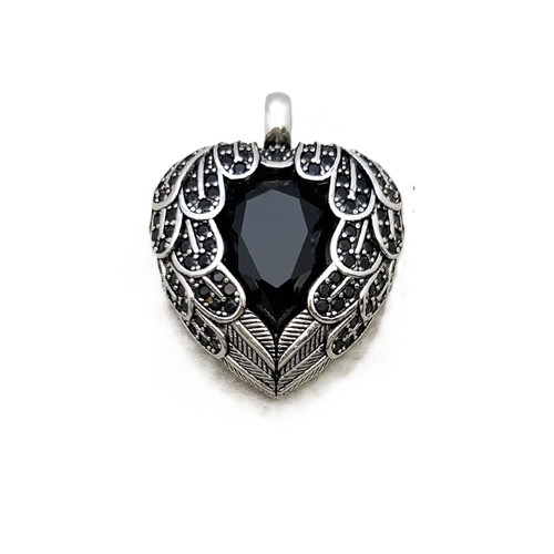 Pendentif coeur argent - pendentif,
