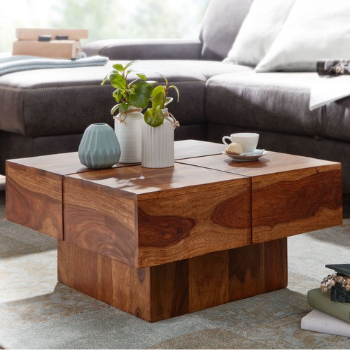Finebuy table basse carrée - table,