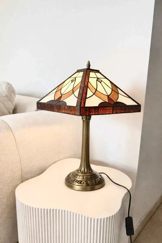 Lampe vitrail verre - en,