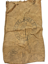 ANCIEN SAC TOILE DE JUTE COQ