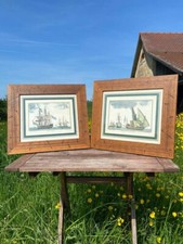 Deux images encadrées pour la mur Frégates