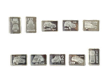 Série complète de 10 fèves