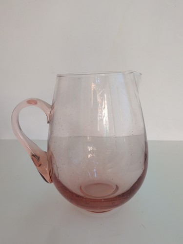Pichet rose verre - verre, style