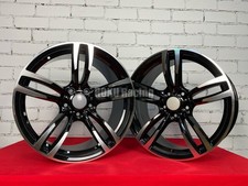 4X jantes style 18" 437M polies 5X120 adaptées pour BMW série 3 4 5 F06 F10...