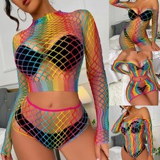 Maillot de Bain Femmes Lingerie Body Creux Sortie Dentelle Mini Pyjama Peignoirs