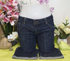 Vêtement occasion femme : Pantacourt en jeans " Cache Cache " - T : 38 / 40 *