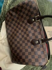 Sac Louis Vuitton Speedy 35 Damier ébène marron