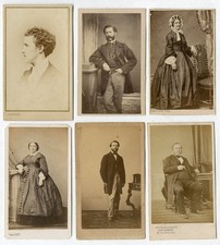 Lot de 60 Photos Cdv Carte de Visite Albuminé Vers 1860/70