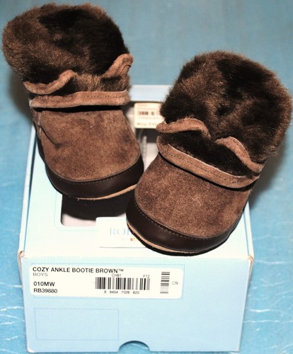 Chaussons souples marron - , avec