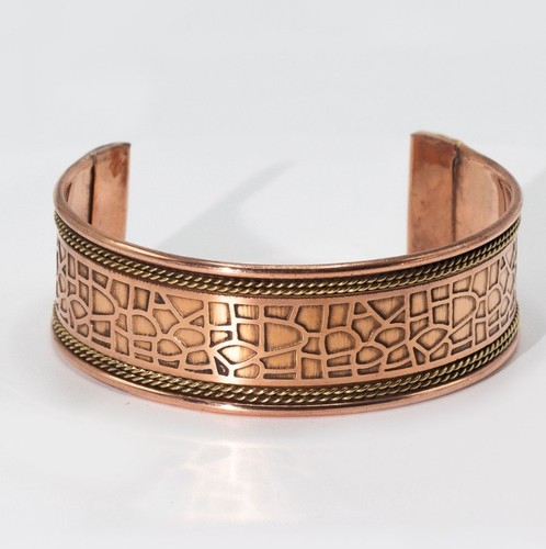 Bracelet rigide cuivre - , avec