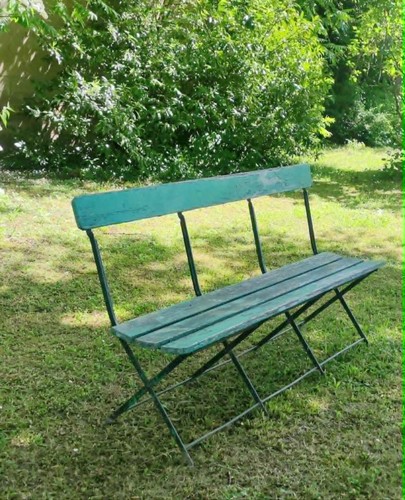 Banc jardin bois fer - de,
