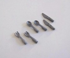 PLAYMOBIL VAISSELLE - Lot de 6 Couverts pour Cuisine 5322