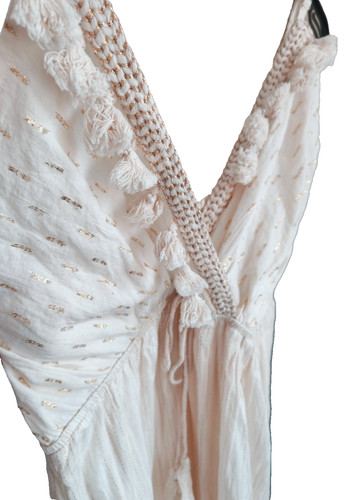 Robe maxi argent - or,