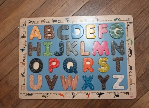 Puzzle bois alphabet - en,