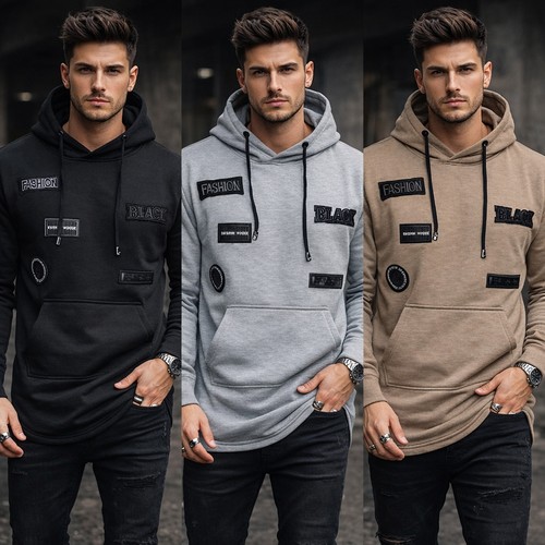 Sweat capuche homme casual - À,