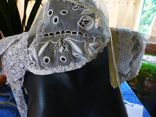 19ème° La casquette ancienne et lot de dentelle 19ème n°