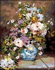 Canevas Antique Bouquet Renoir
