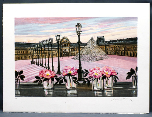 Lithographie originale michel - lithographie,